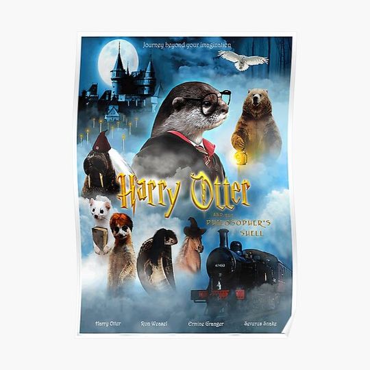 harry otter movie poster Premium Matte Vertical Poster