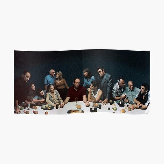 The Supper Last Sopranos Vintage Poster