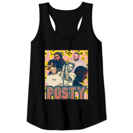 Post Malone Concert Vintage Style Bootleg Graphic Tank Tops