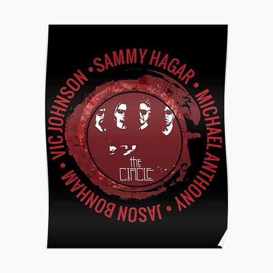 Sammy Hagar and The Circle Tour Logo Custom rare Premium Matte Vertical Poster