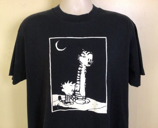 Vtg 80s 90s Calvin And Hobbes T-Shirt