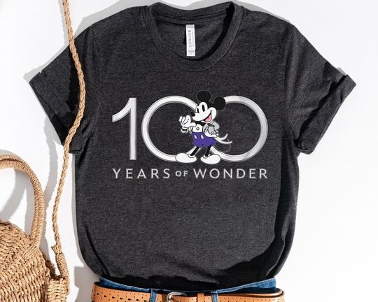 Mickey Mouse 100 Years Of Wonder Shirt, Walt Disney Company 100th Anniversary