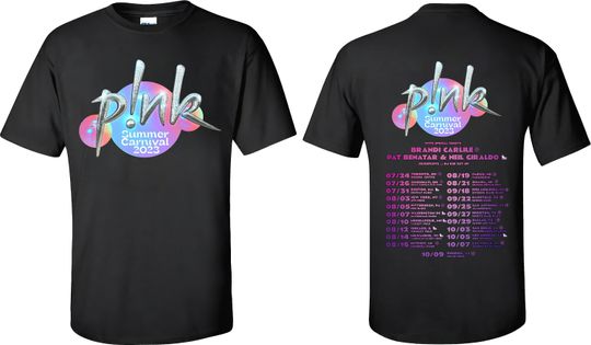 P!nk Pink Singer Summer Carnival 2023 USA Tour T shirt