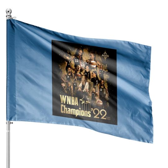 2022 WNBA Champions Las Vegas Aces House Flags