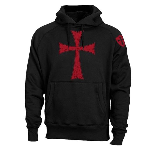 Knights Templar Crusader Cross Men's Hoodie