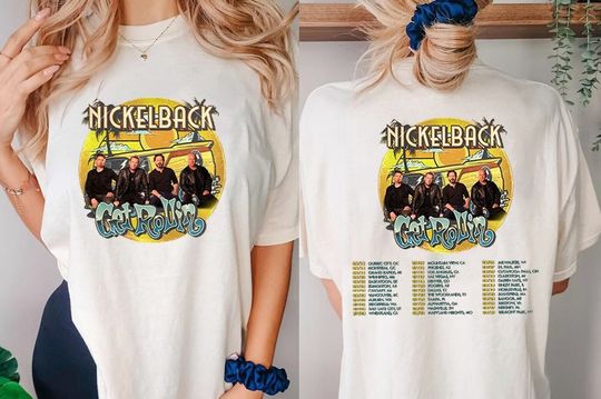 Nickelback Get Rollin Tour 2023 T-Shirt, Nickelback Rock Band Tour Concert 2023 Shirt