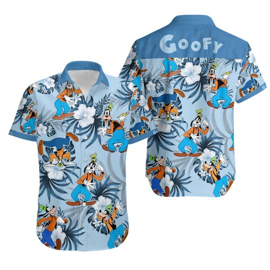 Goofy Hawaiin Shirt Goofy Disney Hawaiian Shirt Disneyland Trip