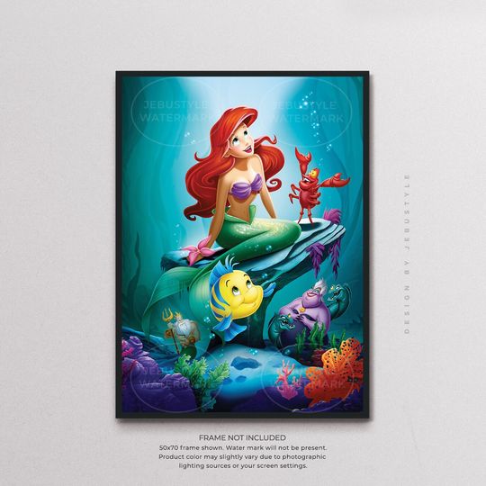 The Little Mermaid Disney Movie Poster
