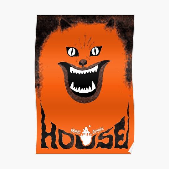 Hausu (ハウス) Retro Japanese Horror Movie 1977 V2.0 Premium Matte Vertical Poster