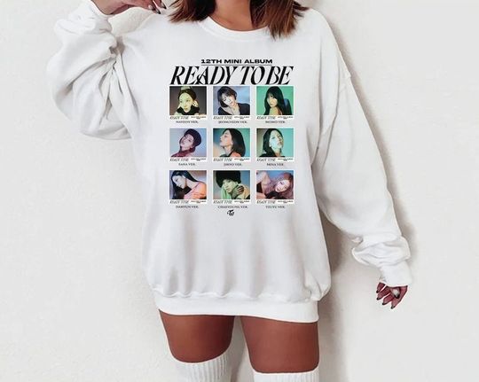 Vintage TWICE Kpop Girl Group Fan Shirt - Perfect for Twice World Tour Sweatshirt