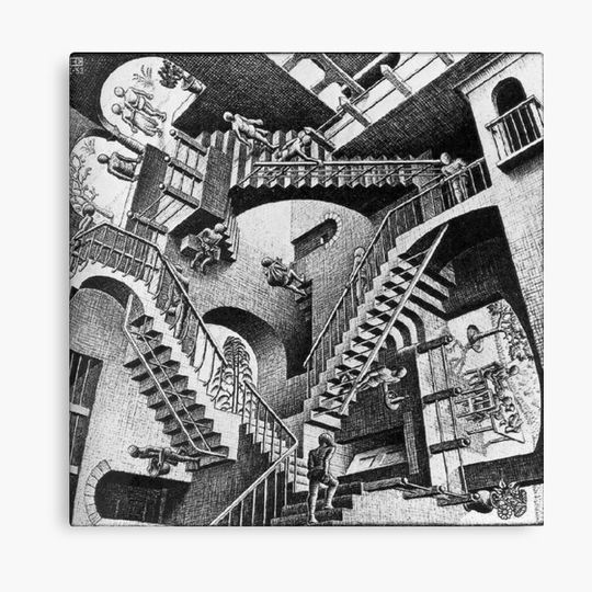 Optical Illusions MC Escher Canvas