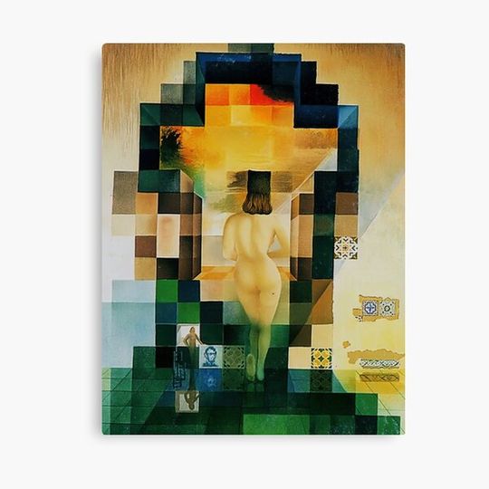 Lincoln in Dalivision by Salvador Dalí Canvas