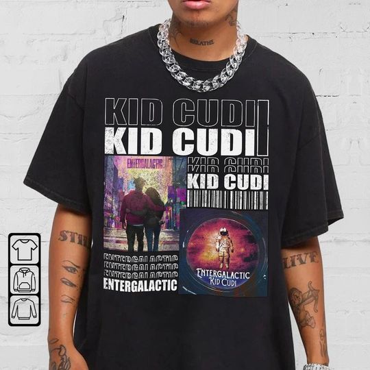 Kid Cudi Entergalactic Shirt Hip Hop 90s Vintage Retro Graphic Tee