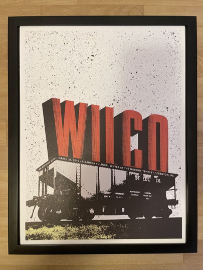 wilco poster, scranton, pa, 2010