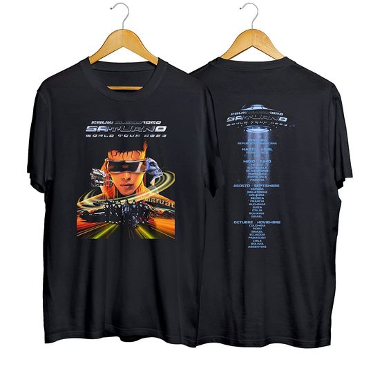 2023 Saturno Tour Rauw Alejandro Shirt, Rauw Alejandro Saturno World Tour 2023 T-Shirt, Rauw Alejandro Concert
