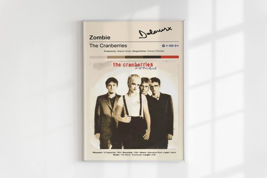 The Cranberries - Zombie by Triposter, Vintage Poster