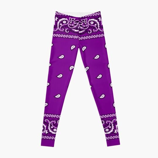 Bandana Purple Leggings