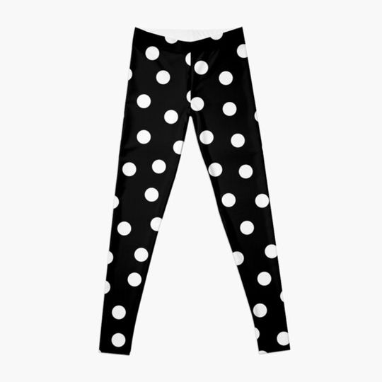 Black and White Polka Dots - Classic Print for a Reason. Leggings