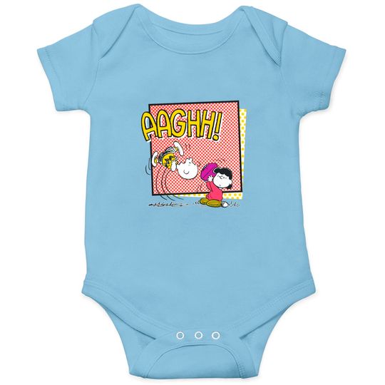 Charlie Brown and Lucy Football Comic Graphic Onesies