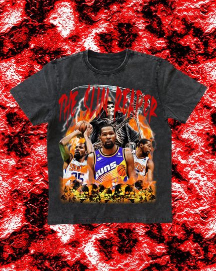 Kevin Durant slim reaper Vintage style 90s rap band shirt