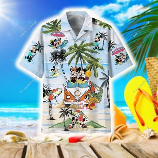Disney Mickey Mouse Hawaiian Shirt, Mickey Mouse Hawaiian Shirt