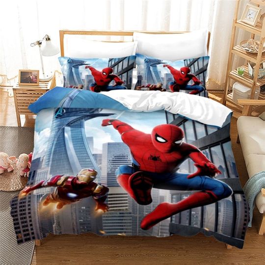 Bedding Set/ Queen Size Marvel Quilt Cover/ Disney