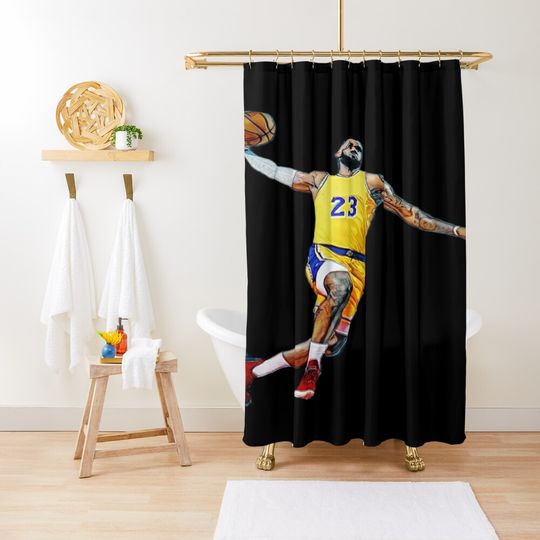 The king LeBron James  Shower Curtain