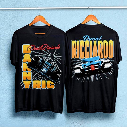 Daniel Ricciardo Racing 90s Vintage Double sided tshirt