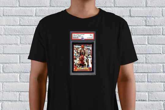 Lebron James Graded Rookie Trading Card T-Shirt