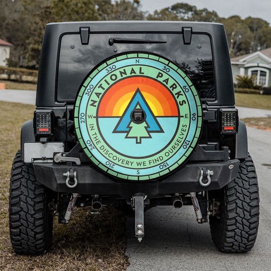 National Parks Patch Spare Tire Cover
