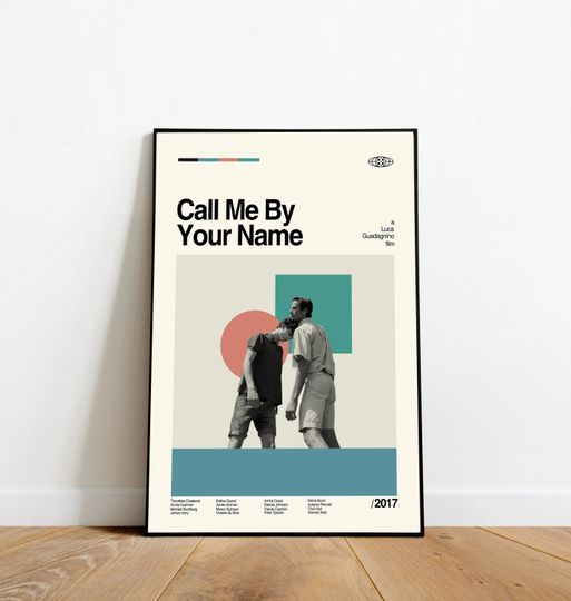 Call Me By Your Name Poster - Retro Movie Poster