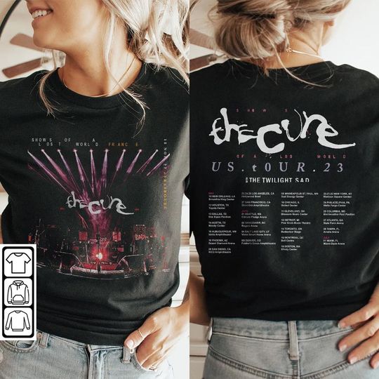 The Cure Band Music Shirt , The Cure 2023 North American Tour Dates Shirt