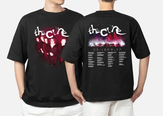 The Cure 2023 North American Tour Tshirt, The Cure Show Of A Lost World US Tour 2023 Tshirt