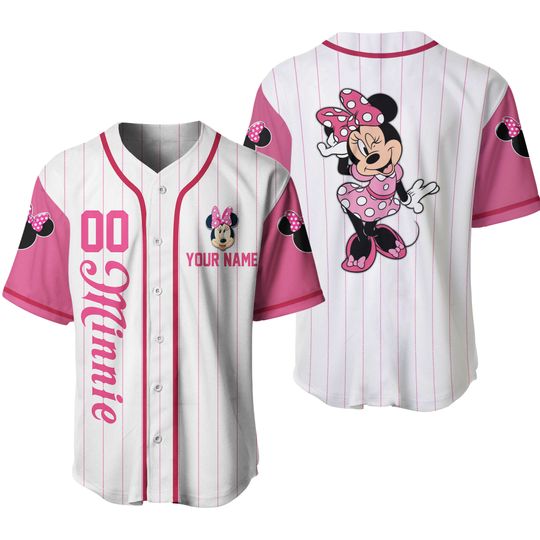 Minnie Mouse  Baseball Jersey