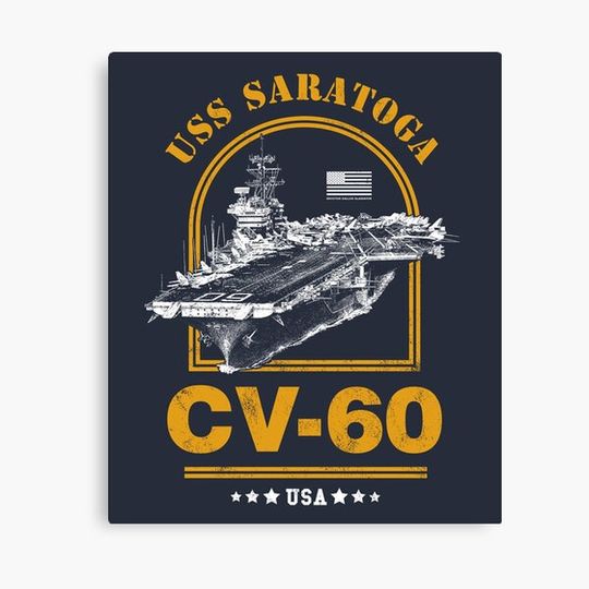 CV-60 USS Saratoga Canvas