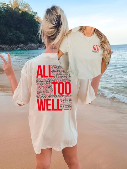 All Too Well Shirt, Taylor Vintage T Shirt