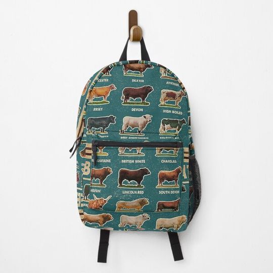 Breeds Of Cattle funny animals Backpack