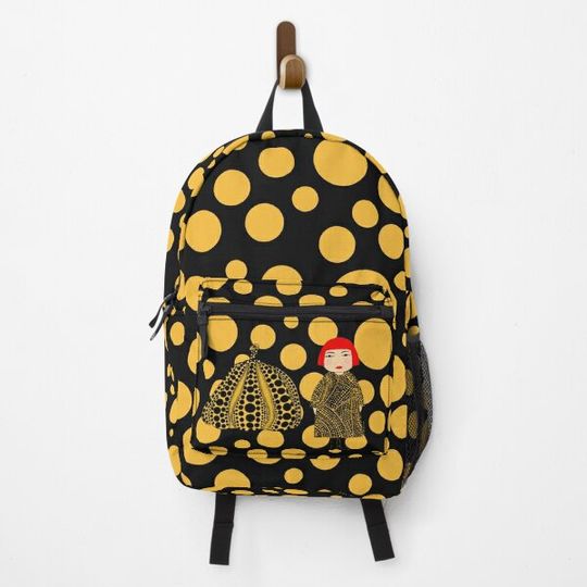 Yellow dots Yayoi Kusama inspired Backpack