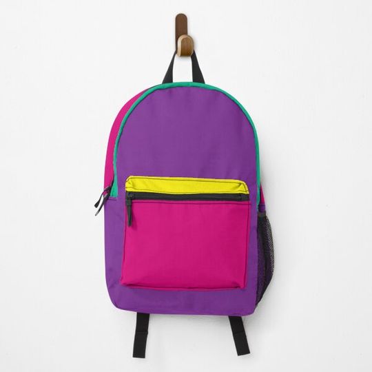 Oliver Tree Purple Pink Yellow Teal Backpack