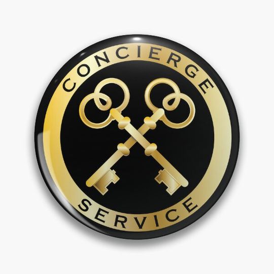 Concierge Symbol Pin Button