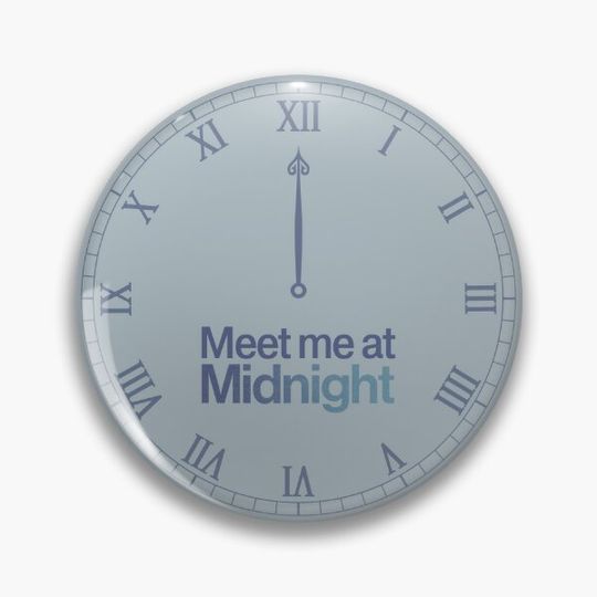 midnights Taylor clock Pin Button