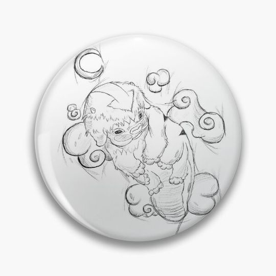 Baby Sketch Appa Pin Button