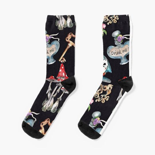 Alice in Wonderland Socks