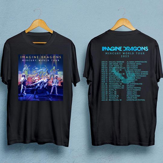 Imagine Dragon 2023 shirts, Music Tour Shirt  Print