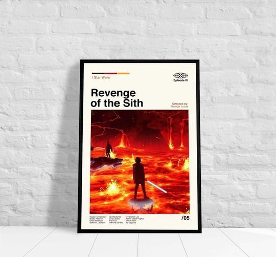 Revenge of the Sith - Star Wars Vintage Poster