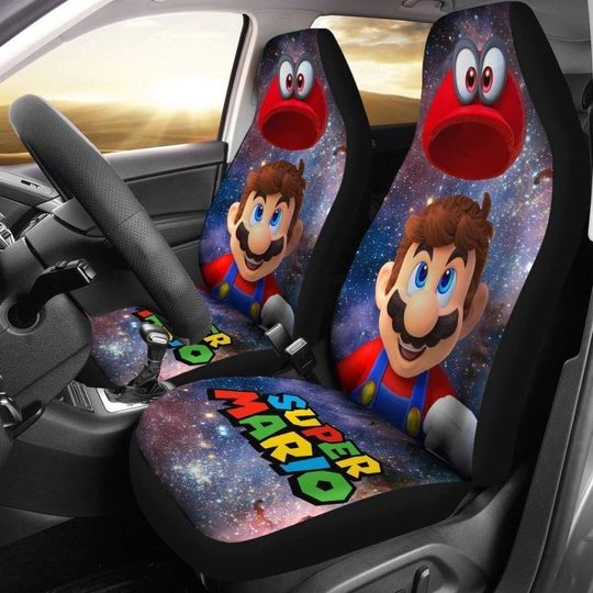Super Mario & Hidden Reward Car Seat Covers Universal Fit