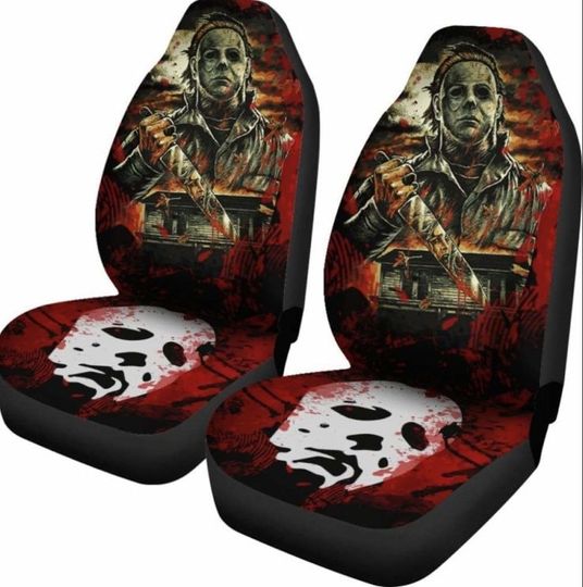 Michael Myers Themed Universal Fit Car Seat Cover, Universal Fit