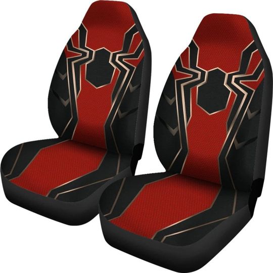 Spiderman Car Seat Covers Movie Fan Gift, Front Rear Car Seat Cover