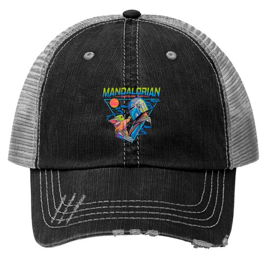 Mandalorian Grogu Trucker Hats, This Is The Way Trucker Hats, Baby Yoda Trucker Hats, Star Wars Trucker Hats