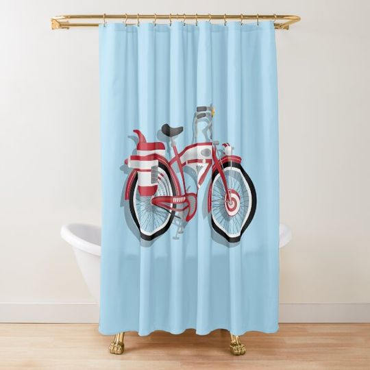 Pee Wee's bike! Shower Curtain